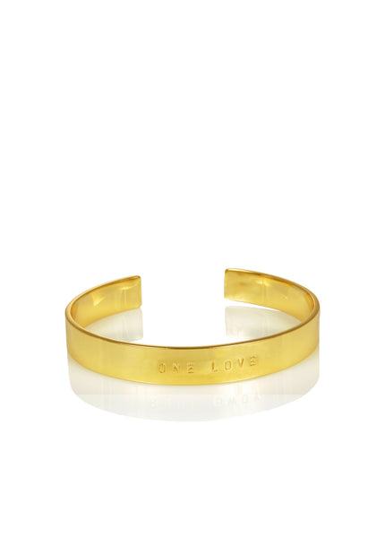 WORD UNISEX CUFF - ONE LOVE