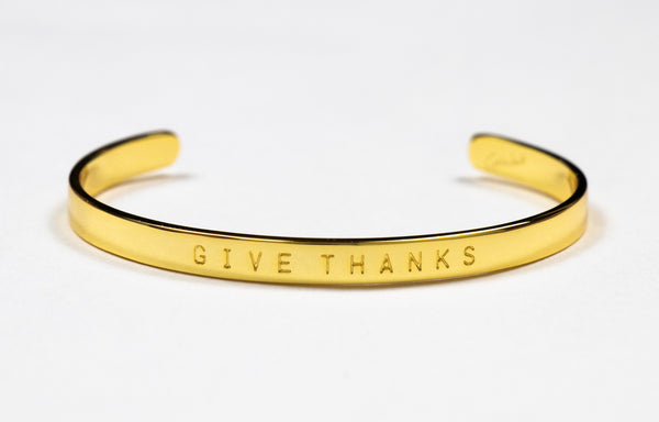 WORD CUFF - GIVE THANKS