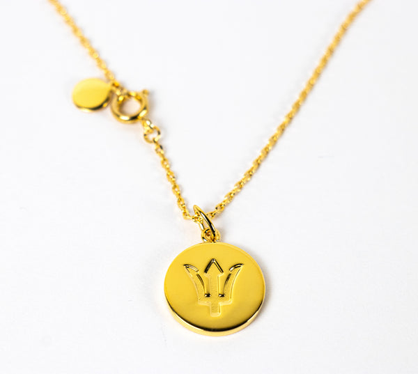 DISC NECKLACE - BARBADOS TRIDENT