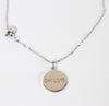 DISC NECKLACE - ONE LOVE
