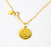 DISC NECKLACE - ST. LUCIA MAP
