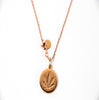 DISC NECKLACE - MARIJUANA