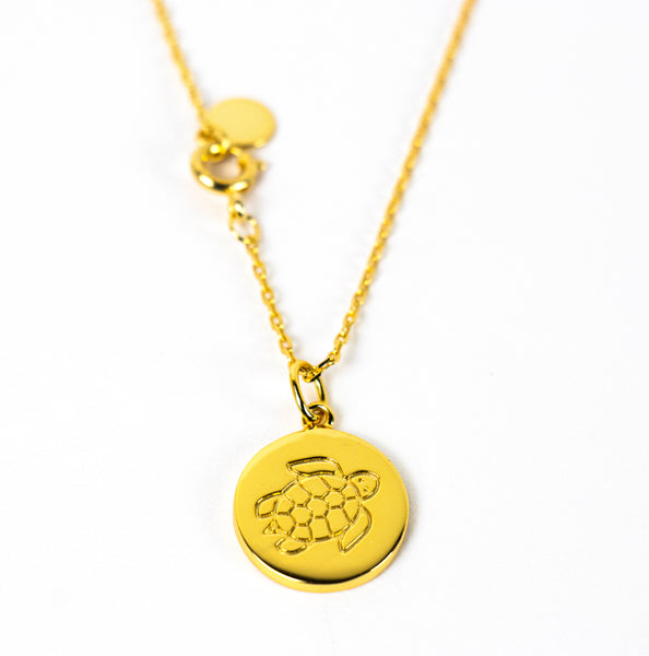 DISC NECKLACE - TURTLE