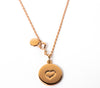 DISC NECKLACE - HEART