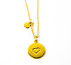 DISC NECKLACE - HEART