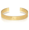 WORD UNISEX CUFF - ST. LUCIA'S NAUTICAL COORDINATES