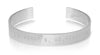 WORD UNISEX CUFF - ST. LUCIA'S NAUTICAL COORDINATES